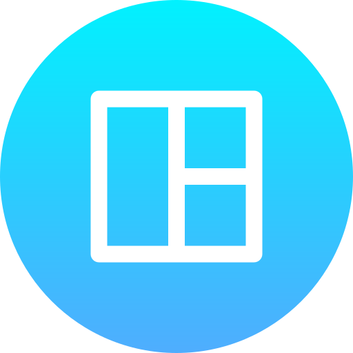 An icon that shows a symbol for page design