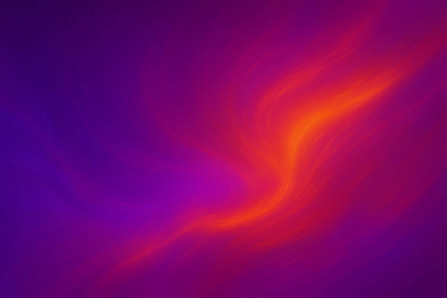 Swirling purple and orange colors
