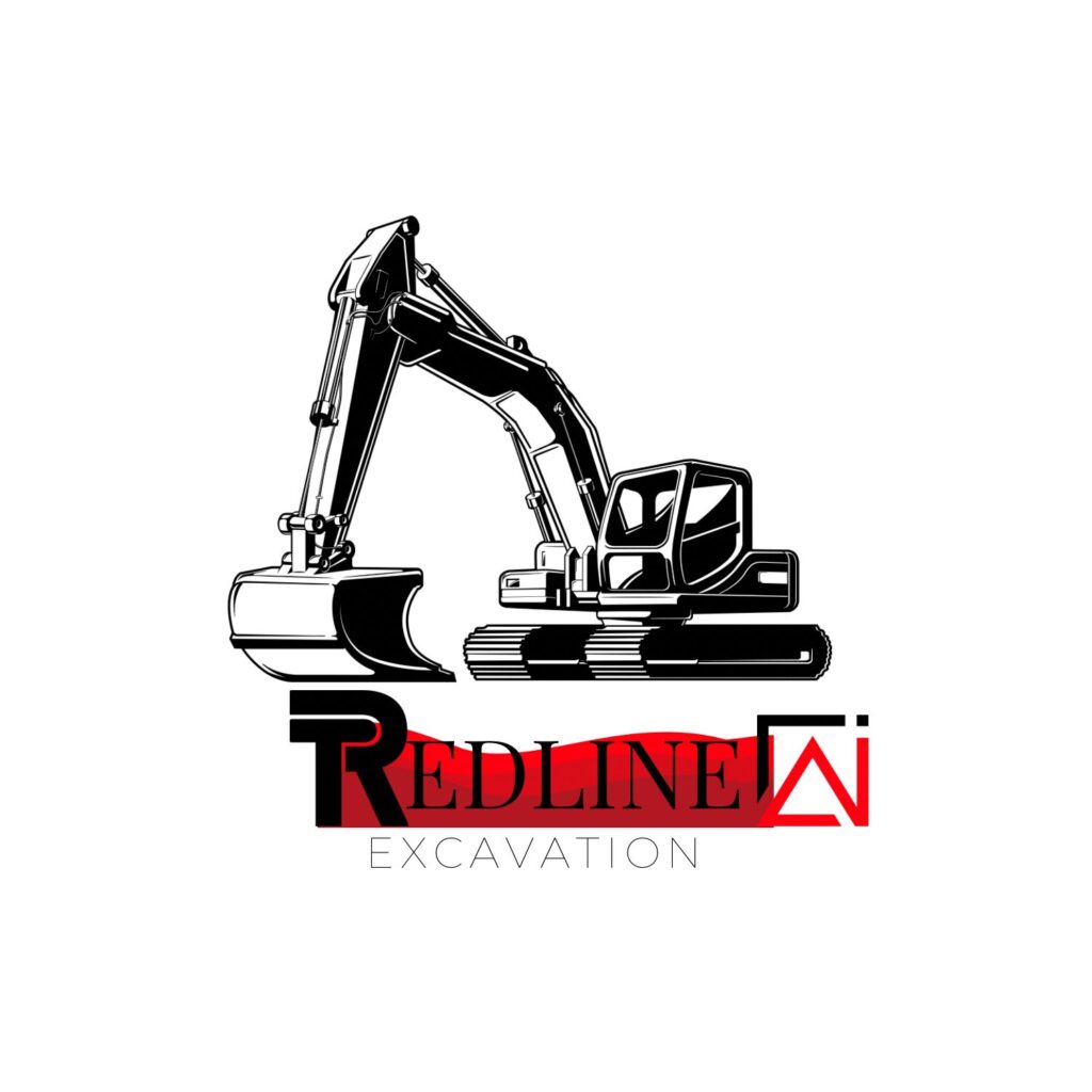 A logo of an excavator company
