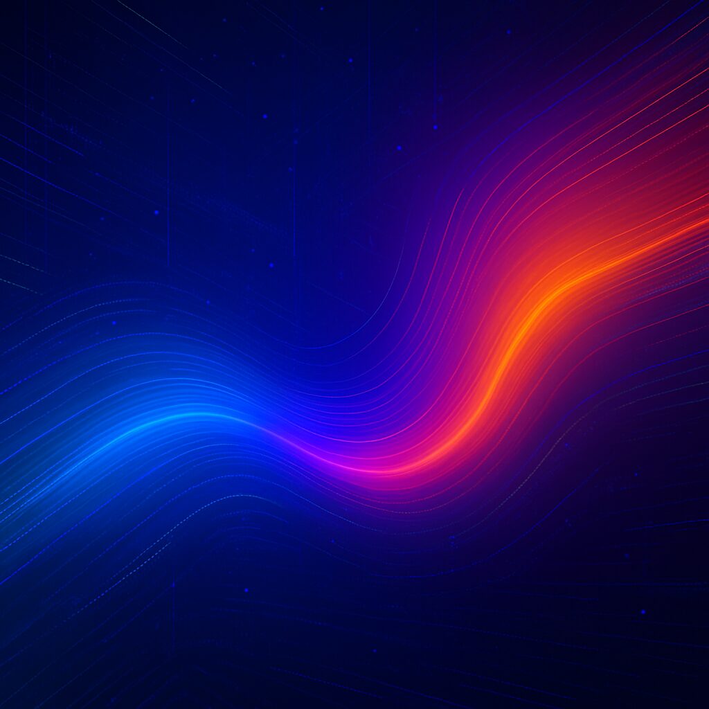 A blue and orange background
