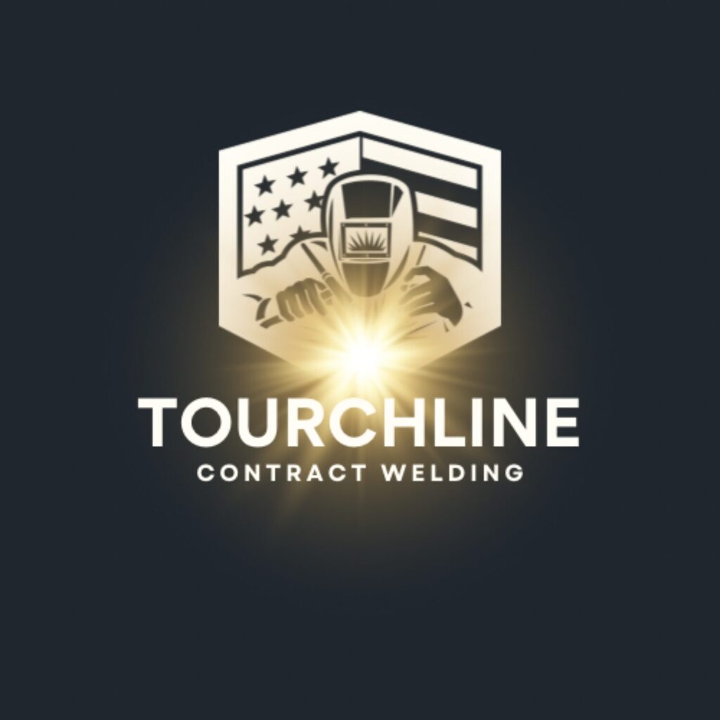 A logo of a welder